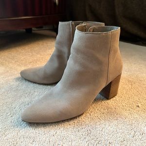 Blondo Tan Suede Booties - Beige and Brown Size 11